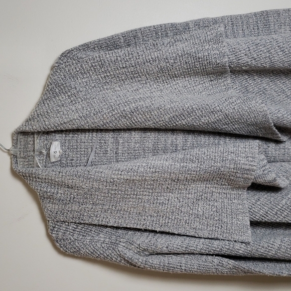 Lou & grey waterfall cardigan sweater, gray, oversized, chunky, women's size XS. - Picture 2 of 6